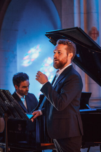 Photo de Enguerrand de Hys et Paul Beynet au Festival de Rocamadour